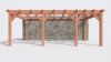 Bouwpakket aanbouwveranda 709x390,5 cm rechts fijnbezaagd Douglas
