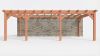 Bouwpakket aanbouwveranda 815x390,5 cm links fijnbezaagd Douglas