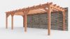 Bouwpakket aanbouwveranda 815x390,5 cm links fijnbezaagd Douglas