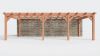 Bouwpakket aanbouwveranda 886,5x390,5 cm links fijnbezaagd Douglas