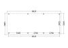 Bouwpakket aanbouwveranda 992,5x390,5 cm links fijnbezaagd Douglas