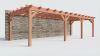Bouwpakket aanbouwveranda 992,5x390,5 cm links fijnbezaagd Douglas