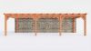 Bouwpakket aanbouwveranda 992,5x390,5 cm links fijnbezaagd Douglas