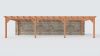 Bouwpakket aanbouwveranda 1121,5x390,5 cm fijnbezaagd Douglas