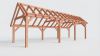 Bouwpakket kapschuur 992,5x346 cm fijnbezaagd Douglas