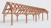 Bouwpakket kapschuur 1219x346 cm fijnbezaagd Douglas
