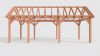 Bouwpakket zadeldak 815x346 cm fijnbezaagd Douglas