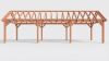 Bouwpakket zadeldak 1121,5x346 cm fijnbezaagd Douglas