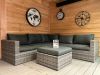 Garden Impressions Orangebird loungeset wicker 4-delig Grijs/Antraciet - Showmodel Numansdorp, Hoofddorp, Woerden & Wommelgem