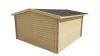 Tuindeco Derby Blokhut 440x440 cm 58 mm vuren grijs geïmpregneerd