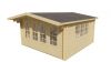 Tuindeco Derby Blokhut 440x440 cm 58 mm vuren bruin geïmpregneerd
