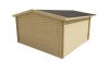 Tuindeco Derby Blokhut 440x440 cm 58 mm vuren bruin geïmpregneerd
