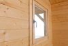 Blokhut 440x340 cm + luifel 300 cm + zijaanbouw 150 cm - gecoat