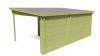 Tuindeco Dora Blokhut 300x300 cm + luifel 200 cm 28 mm vuren groen geïmpregneerd