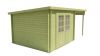 Tuindeco Dora Blokhut 300x300 cm + luifel 200 cm 28 mm vuren groen geïmpregneerd