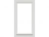 Draai/kiepraam - 77,4x137,4 cm - linksdraaiend - wit - incl. raambeslag