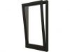 draairaam kiepraam 77,4x137,4 cm - zwart - linksdraaiend