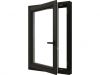 Draai/kiepraam - 77,4x107,4 cm - linksdraaiend - zwart - incl. raambeslag