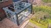 Glasschuifwand Cube - 5 spoor breedte 500 cm type G - antraciet - SALE01811