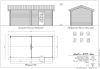 Blokhut/Tuinhuis Ekeren 600x300 cm - Plattegrond 