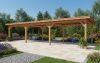 YARD Outdoor Elegante overkapping 1000x400 cm vrijstaand Douglas blank