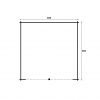 Lariks/Douglas Garage/Kapschuur Nysse 600x600cm plattegrond