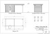 Blokhut/Tuinhuis Gelderland 500x200 cm Plattegrond