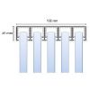 Glasschuifwand Profiline 5 spoor breedte 500 cm