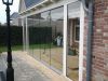 1 stuk beschikbaar: Glasschuifwand Profiline 3 spoor 290,5x240 cm - incompleet, alleen platen met loopwagens - SALE01822