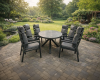 SenS-Line Harmonia tuinset ovale tafel met 6 verstelbare stoelen