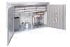 Biohort metalen tuinhuis HighBoard 200x84x127 cm zilvergrijs