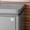 Biohort HighBoard 200 metalen opbergkast 200x84x127 cm kwartsgrijs