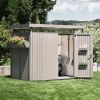 Biohort Highline H2 metalen tuinhuis 275x195x222 cm met dubbele deur