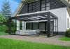 Glasschuifwand Cube - 5 spoor breedte 500 cm type G - antraciet - SALE01811