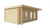 Blokhut Hildegard 570x380 cm - Red class wood geïmpregneerd