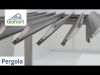 Biohort aluminium Pergola wit 500x350 cm