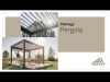 Biohort aluminium Pergola wit 500x350 cm