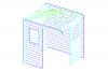Blokhut 2055 200x200 cm - compleet gecoat