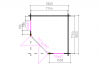 Blokhut 2055 200x200 cm - compleet gecoat