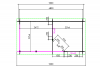 Blokhut 2556Z 250x250 cm + luifel 250 cm - extern gecoat
