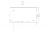 Blokhut 3020 300x200 cm - compleet gecoat