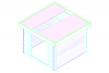 Blokhut 330M 300x300 cm - exterieur gecoat
