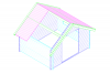Blokhut 3530K 350x300 cm - exterieur gecoat