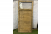 Hillhout scherm met plexiglas raam 101x220 cm - Beschadigd - SALE01871