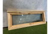 Raam + Kozijn dubbel glas - 34x114 cm - Zwarte vegen - SALE01889