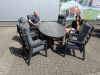 Tuinset Harmonia – Ovale tafel met 6 verstelbare stoelen
