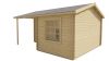 Tuindeco Johan Blokhut 500x410 cm 34 mm vuren grijs geïmpregneerd