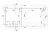 Actieblokhut Jupiter 300x300 cm + luifel 400 cm - LAATSTE EXEMPLAAR!