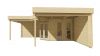 Tuindeco Jutka Blokhut 368x368 cm 44 mm vuren red class wood geïmpregneerd