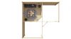 Tuindeco Jutka Blokhut 368x368 cm 44 mm vuren red class wood geïmpregneerd